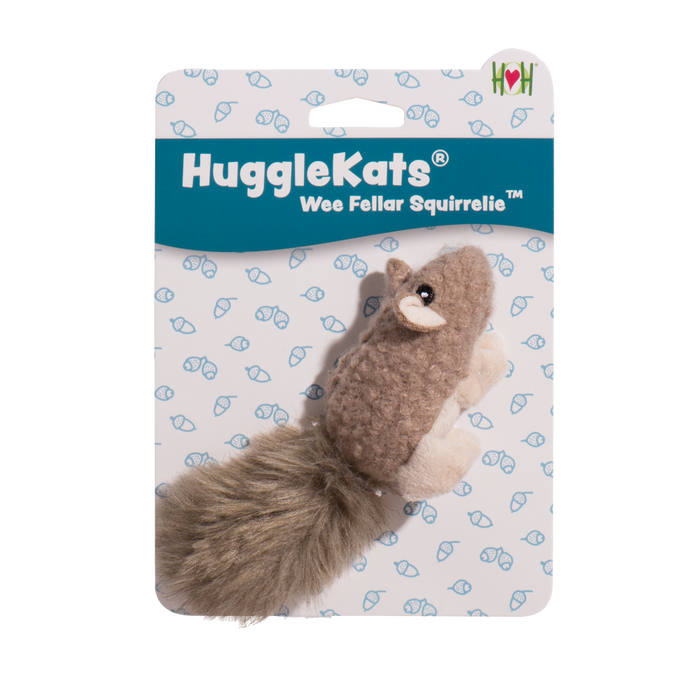 HuggleHounds HuggleKats® Wee Fellar Squirrelie Cat Toy