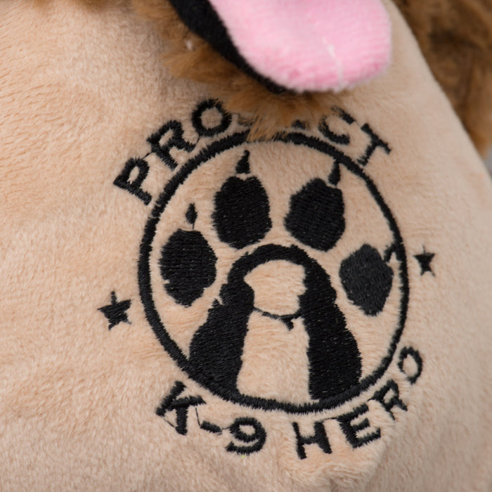 HuggleHounds HuggleCause™, Project K-9 Hero, Flash Knottie® Plush Dog Toy, Large