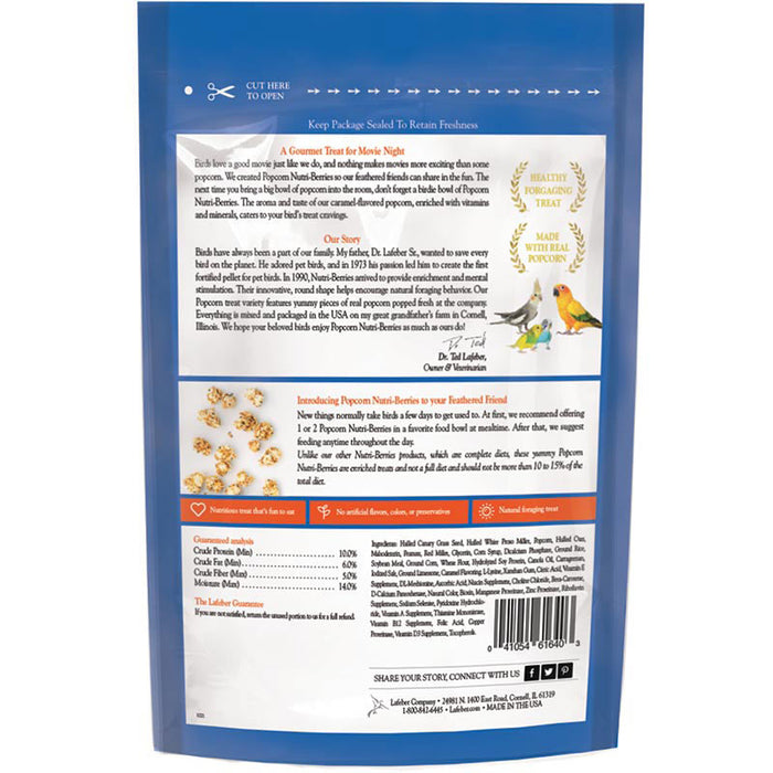 Lafeber Company Nutri-Berries Popcorn Cockatiel Treat 4oz