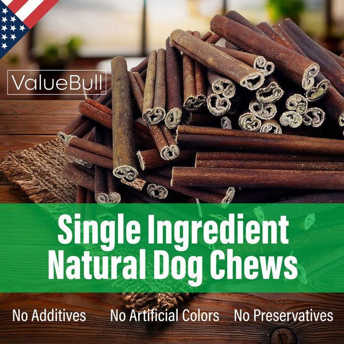 Value Pet Supplies ValueBull USA Collagen Sticks for Dogs, 6 Inch Medium Chews, Natural Long-Lasting Dog Treats, 25 Count