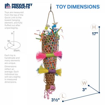 Prevue Pet Products Playfuls Confetti Kazoo Bird Toy
