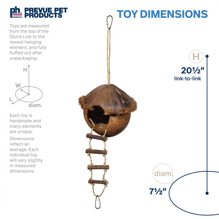 Prevue Pet Products Naturals Island Hideaway Bird and Small Animal Toy