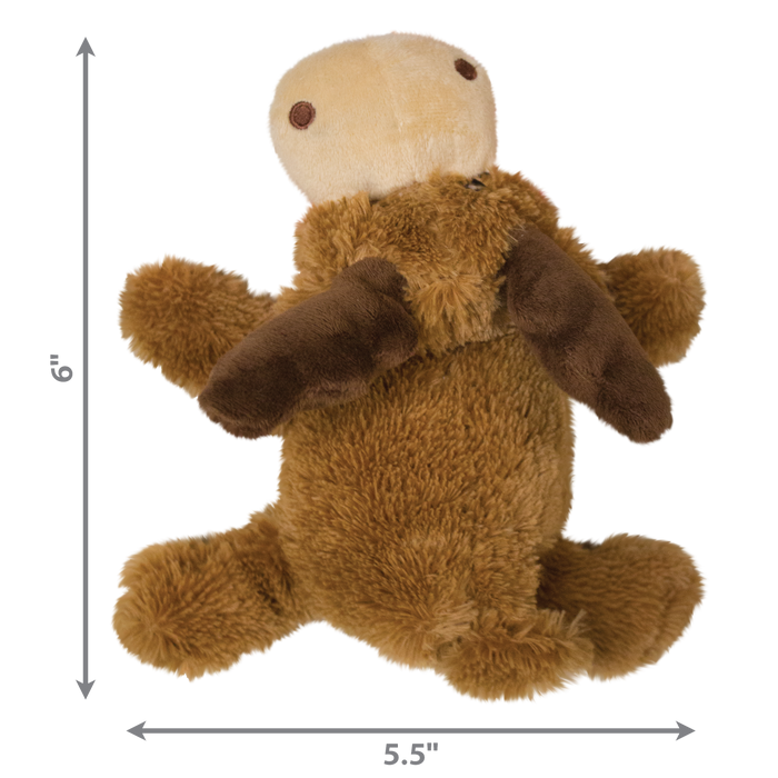 KONG Cozie Marvin Moose Plush Dog Toy Brown SM - 2 - Image 5