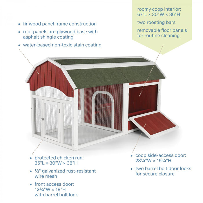 Prevue Pet Products Chicken Breeding Coop Red Barn