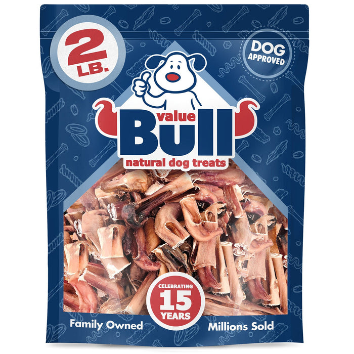 Value Pet Supplies ValueBull Bully Stick Bits for Small Dogs, Natural Dog Chews - 2 lbs