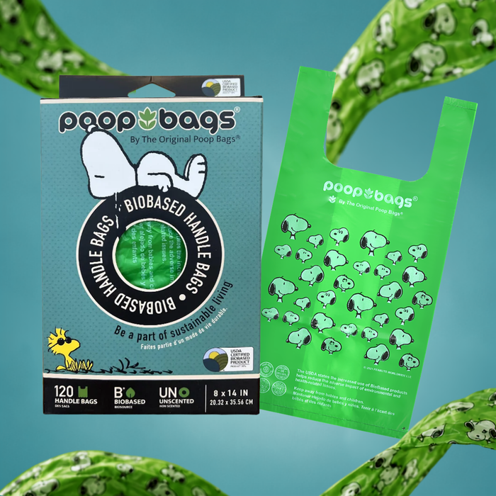 The Original Poop Bags Snoopy® Handle Tie Poop Bags