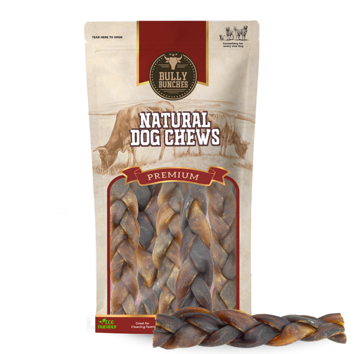 Bully Bunches 5-6 Inch Braided Collagen Stick