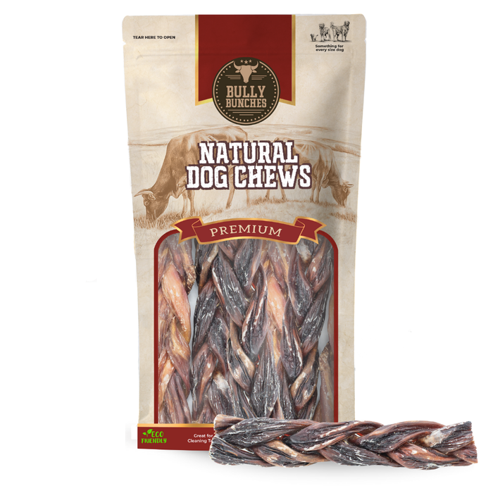 Bully Bunches 6 Inch Braided Jerky Stick