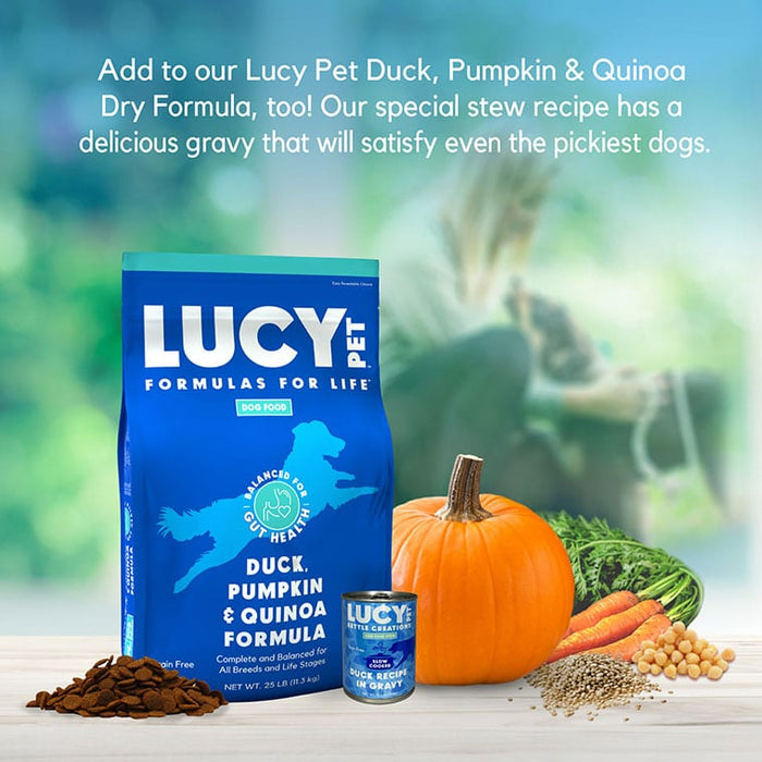 Lucy Pet Products Kettle Creations Duck In Gravy Dog Food 12.5 Ounces (Pack of 12)