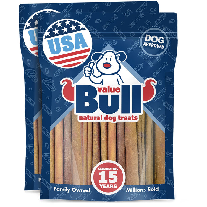 Value Pet Supplies ValueBull USA Collagen Sticks for Dogs, 4-6 Inch Varied Chews, Natural Long-Lasting Dog Treats - 2 lbs