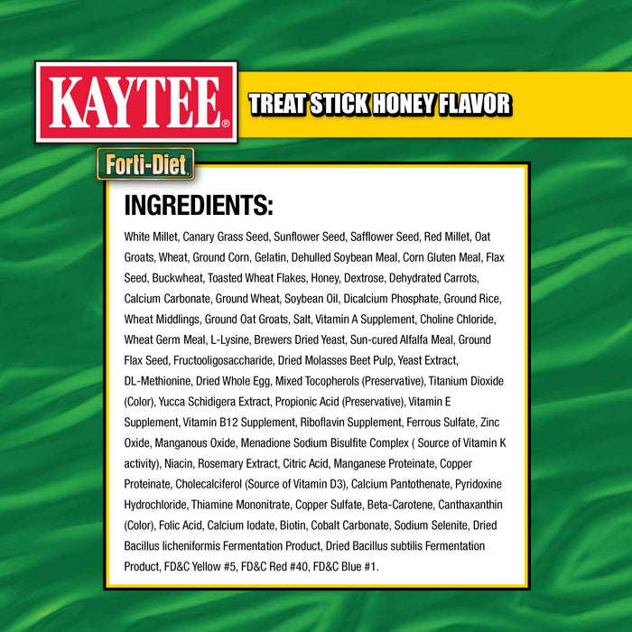 Kaytee Forti-Diet Cockatiel Honey Flavor Treat Stick Multi-Pack