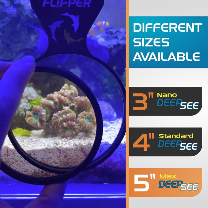 Flipper Aquarium Products - DeepSee Viewer Black Max 5" - Orange Filter - 5 - Image 11