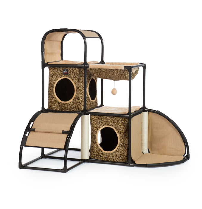 Prevue Pet Products Catville Townhome, Leopard Print