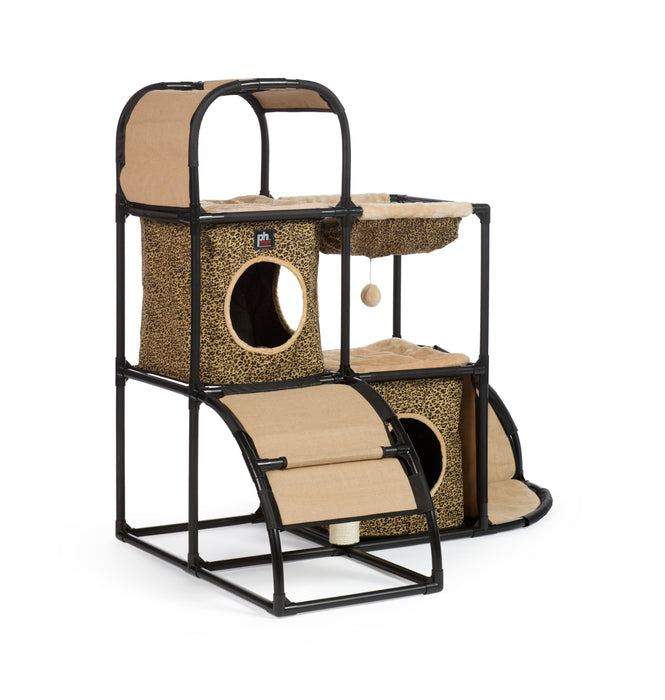 Prevue Pet Products Catville Townhome, Leopard Print