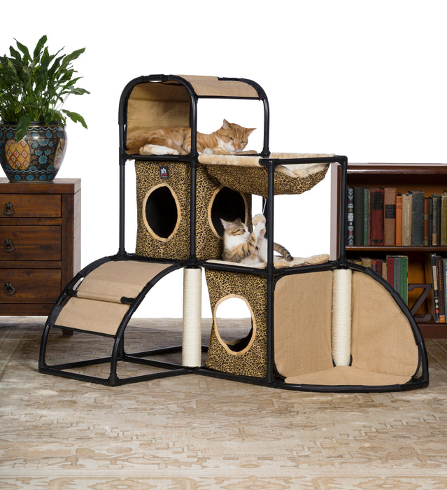 Prevue Pet Products Catville Townhome, Leopard Print