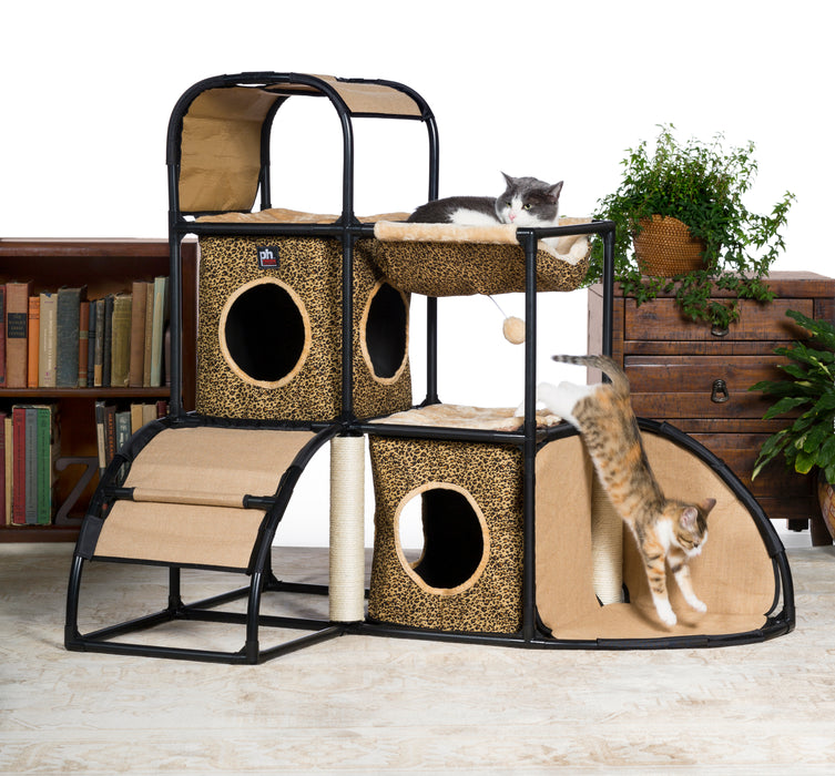 Prevue Pet Products Catville Townhome, Leopard Print