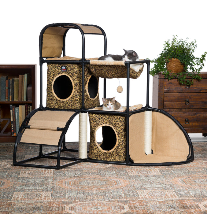 Prevue Pet Products Catville Townhome, Leopard Print