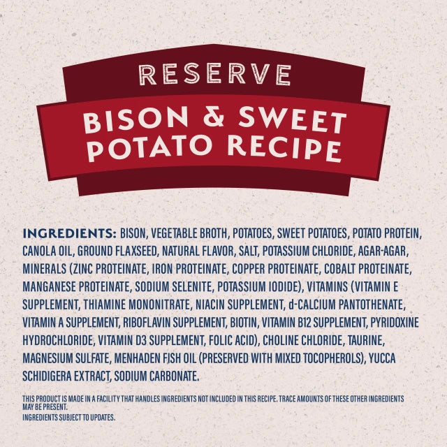 Natural Balance Pet Foods Limited Ingredient Reserve Canned Dog Food Bison & Sweet Potato 13oz (Pack of 12)