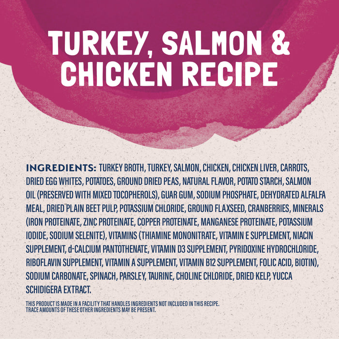 Natural Balance Pet Foods Original Ultra Platefulls Morsels in Gravy Wet Cat Food Pouch Turkey, Salmon & Chicken 3oz (Pack of 24)
