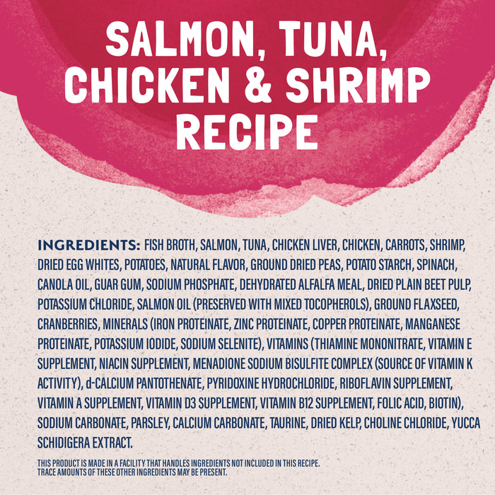 Natural Balance Pet Foods Original Ultra Platefulls Morsels in Gravy Wet Cat Food Pouch Salmon, Tuna, Chicken & Shrimp 3oz (Pack of 24)