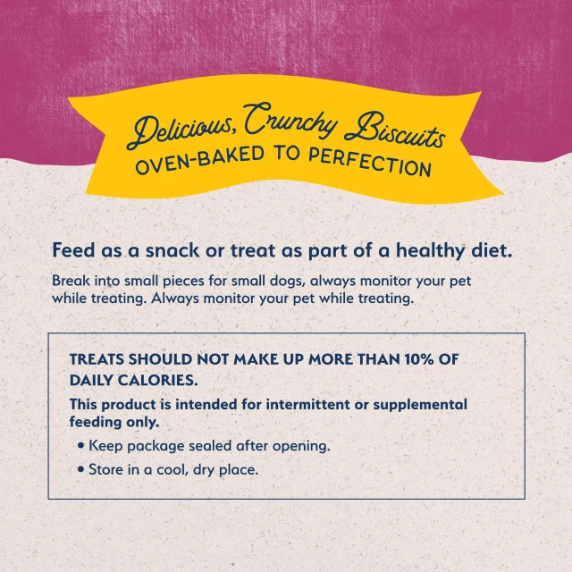 Natural Balance Pet Foods Rewards Bite-Size Crunchy Biscuits Small Breed Dog Treats Venison 8oz