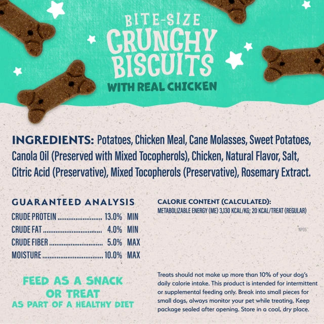 Natural Balance Pet Foods Rewards Crunchy Biscuits Dog Treats Chicken 14oz
