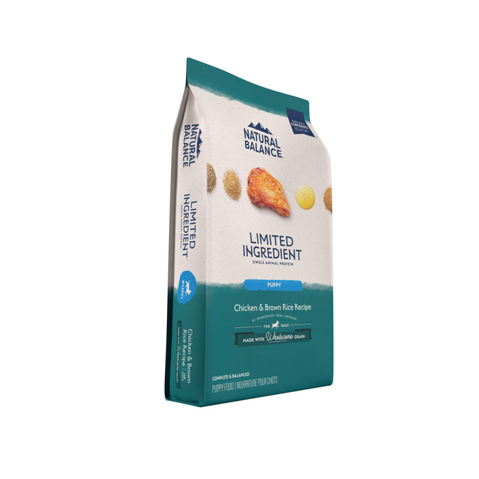 Natural Balance Pet Foods Limited Ingredient Puppy Dry Dog Food Chicken & Brown Rice 4lb