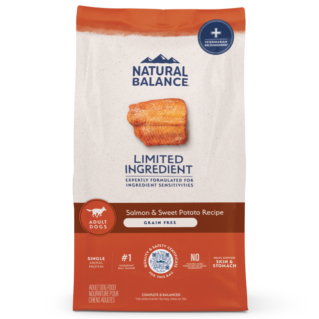 Natural Balance Pet Foods Limited Ingredient Grain Free Dry Dog Food Salmon & Sweet Potato 12lb
