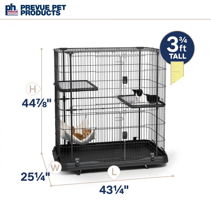 Prevue Pet Products Deluxe Cat Home, Black