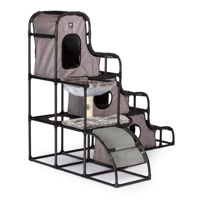 Prevue Pet Products Catville Tower, Gray Print
