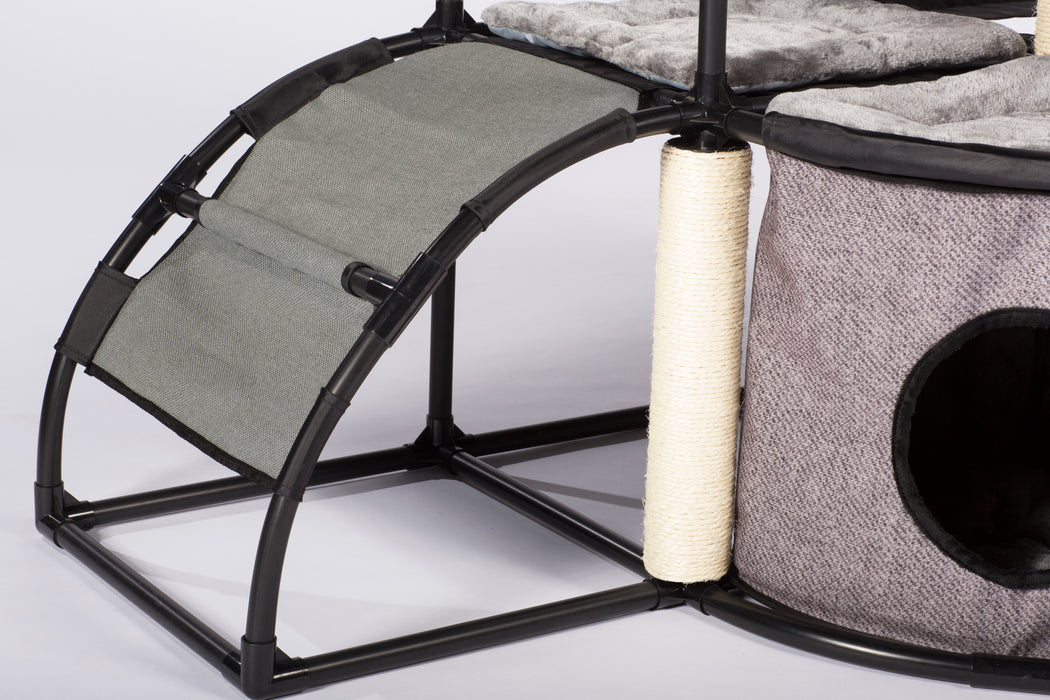 Prevue Pet Products Catville Tower, Gray Print