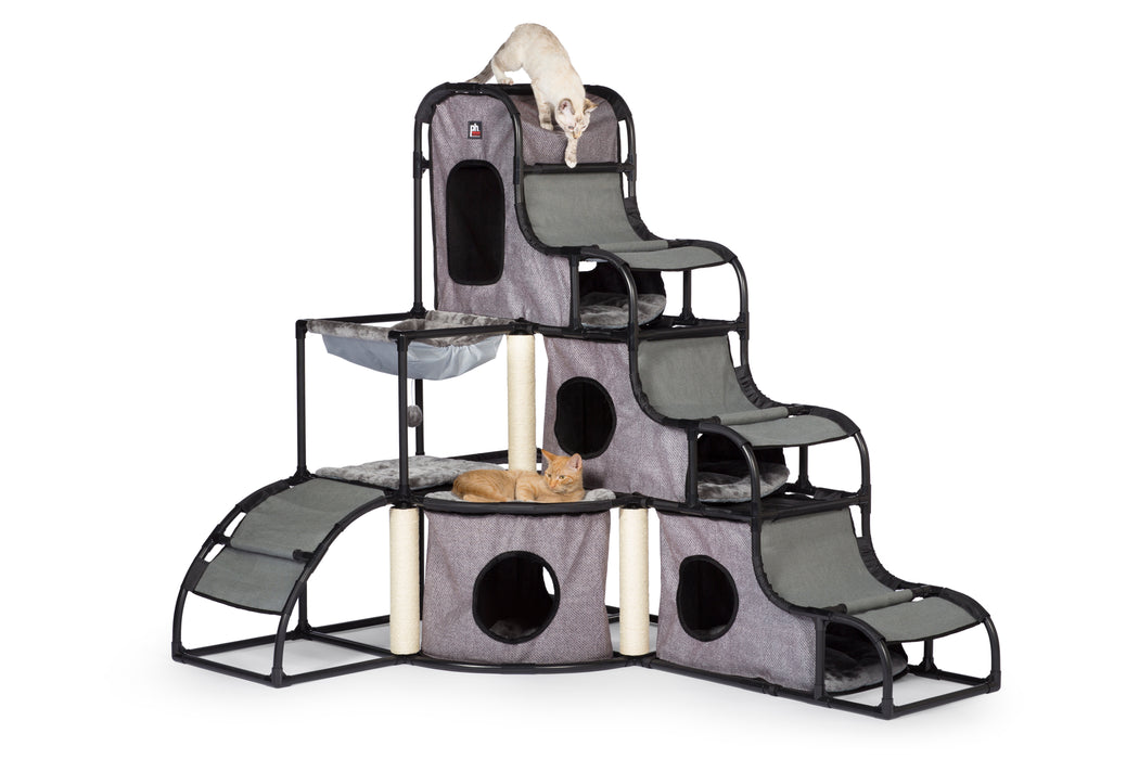 Prevue Pet Products Catville Tower, Gray Print
