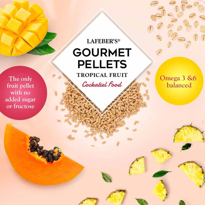 Lafeber Company Tropical Fruit Gourmet Pellets Cockatiel Bird Food 1.25lb