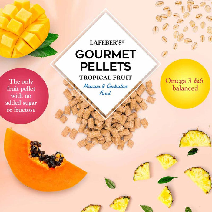 Lafeber Company Tropical Fruit Gourmet Pellets Macaw Bird Food 1.25lb