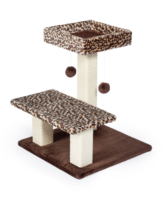 Prevue Pet Products Kitty Power Paws Leopard Terrace for Cats