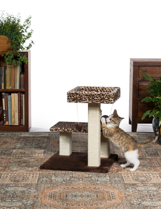 Prevue Pet Products Kitty Power Paws Leopard Terrace for Cats