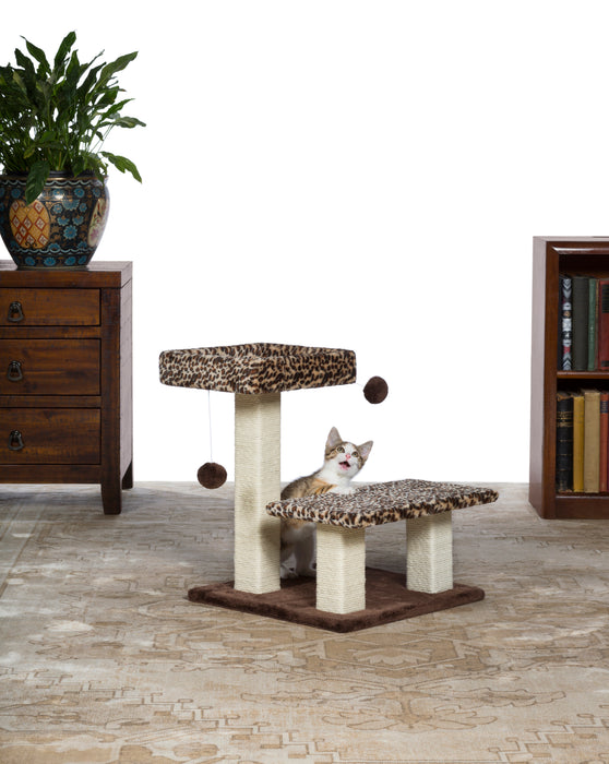 Prevue Pet Products Kitty Power Paws Leopard Terrace for Cats