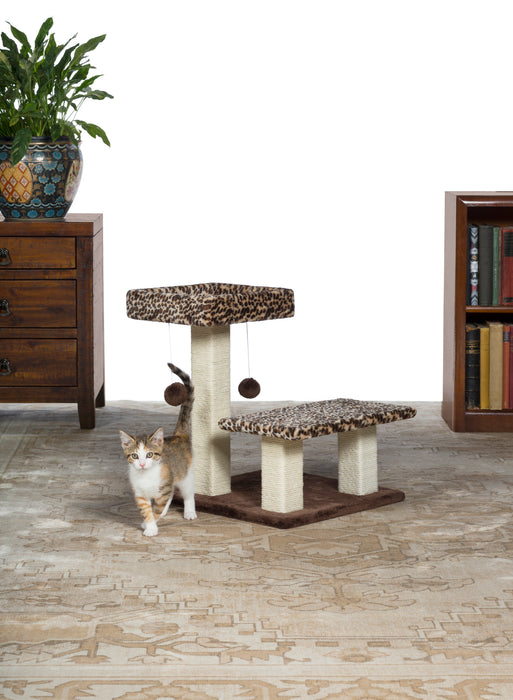 Prevue Pet Products Kitty Power Paws Leopard Terrace for Cats