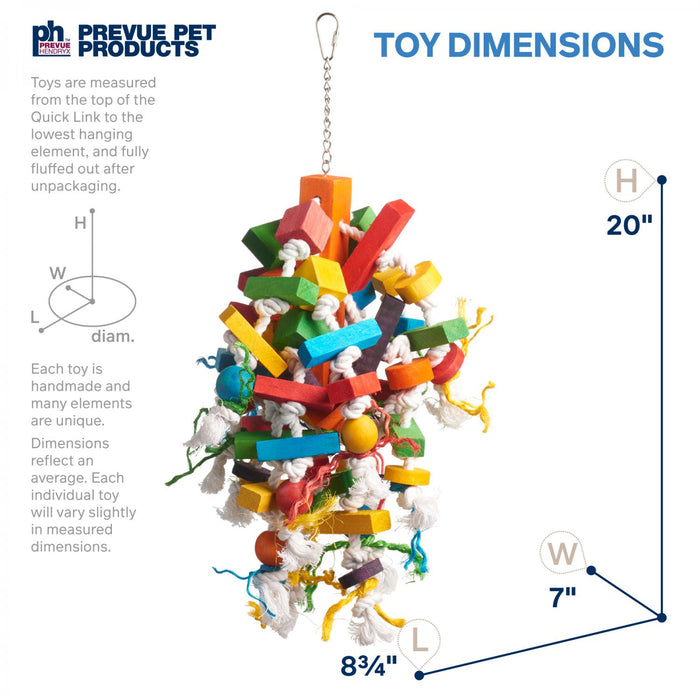 Prevue Pet Products Bodacious Bites Wizard Bird Toy, Multi-Colored