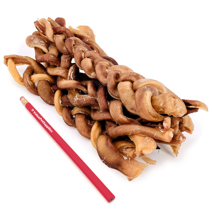 Value Pet Supplies ValueBull Braided Bully Sticks for Large Dogs, Thick 12 Inch, 10 Count