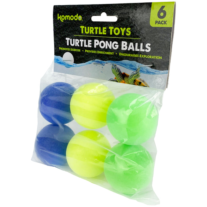 Komodo Ping Pong Balls Turtle Toys 6pk