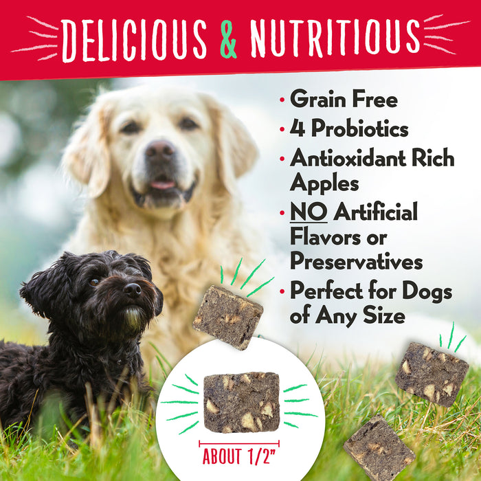 Charlee Bear Meaty Bites Dog Treats Beef Liver with Apple 2.25oz