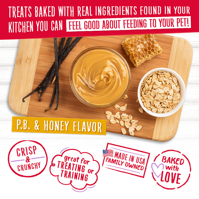 Charlee Bear Bearnola Dog Treats Peanut Butter & Honey 8oz