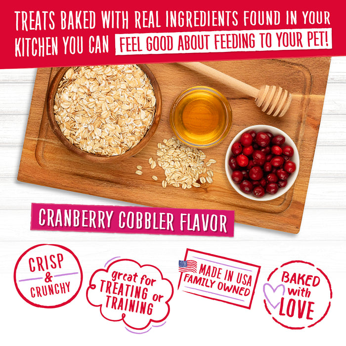 Charlee Bear Bearnola Dog Treats Cranberry Cobbler 8oz