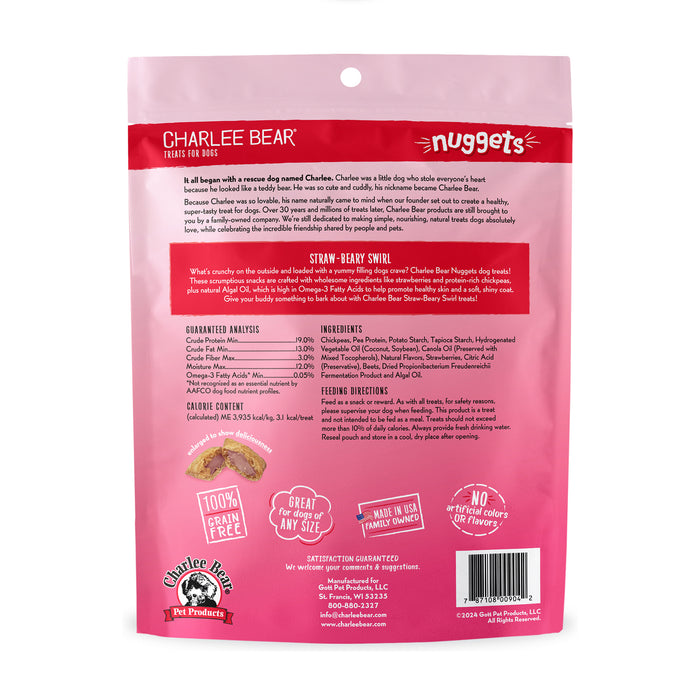 Charlee Bear Nuggets Straw-Berry Swirl 6oz