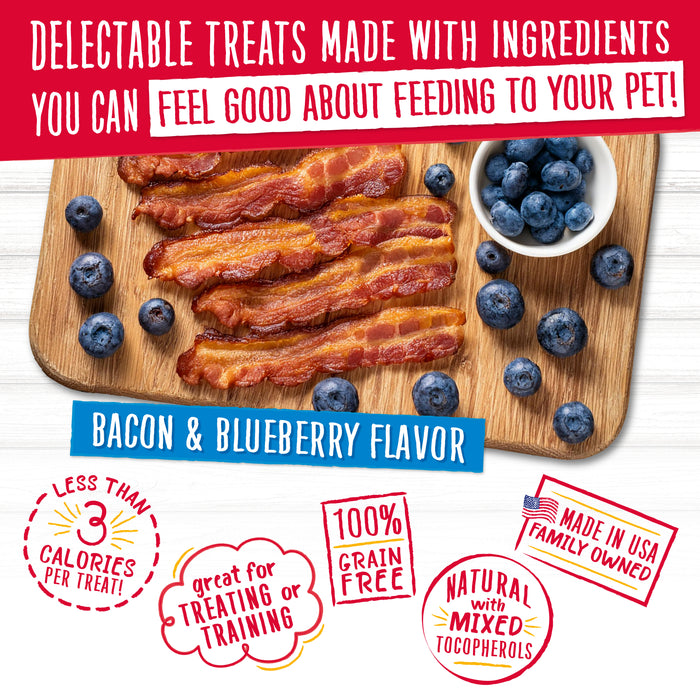 Charlee Bear Grain Free Crunch Dog Treats Bacon & Blueberry 8oz