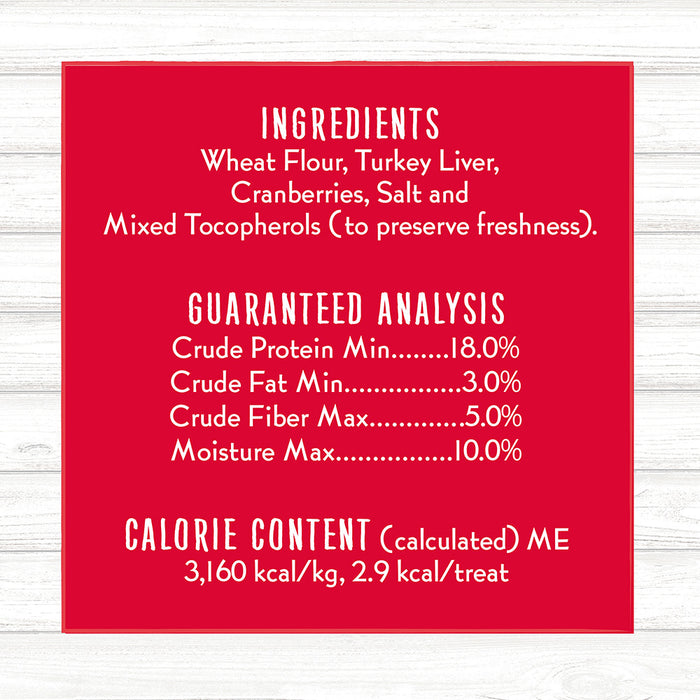 Charlee Bear Original Crunch Dog Treats Turkey Liver & Cranberries 16oz