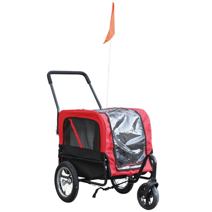 Furr Baby Gifts 3 Wheel Pet 2-in-1 Jogging Stroller Bike Trailer