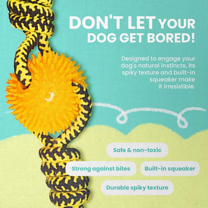 SnugArooz Spikey Baby Rope Dog Toy