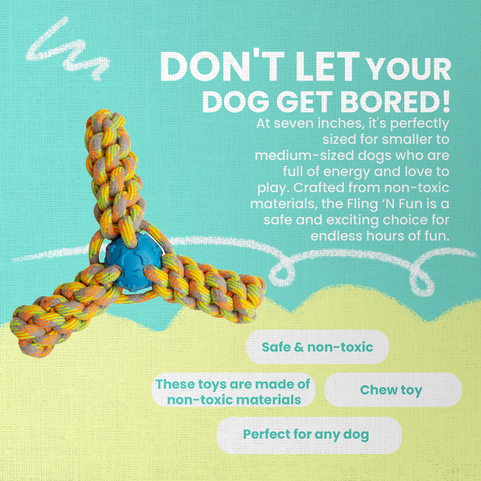 SnugArooz Fling 'N Fun Rope Dog Toy